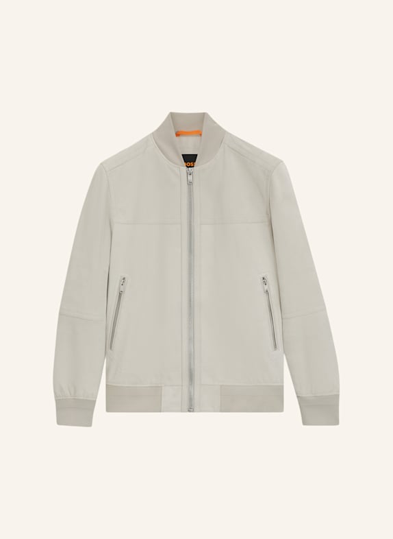 BOSS Lederjacke JOHICE Regular Fit BEIGE