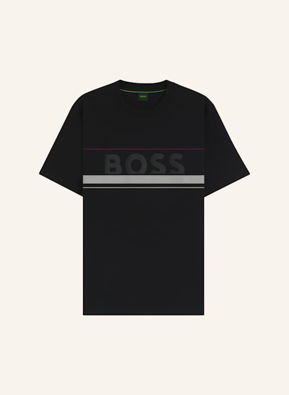 BOSS T-Shirt TEE ICONIC ZONE Regular Fit SCHWARZ