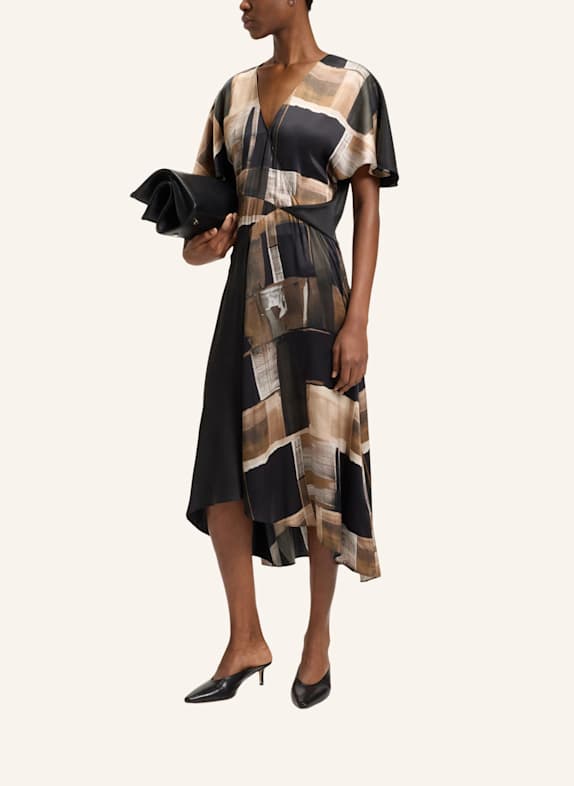 BOSS Business Kleid DIMALIA Slim Fit WEISS