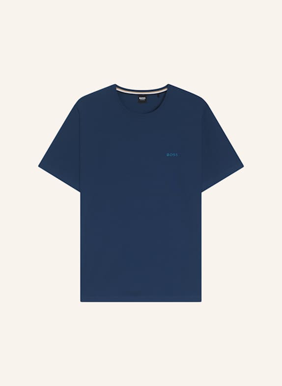 BOSS Loungewear Oberteil MIX&MATCH T-SHIRT R Regular Fit BLAU
