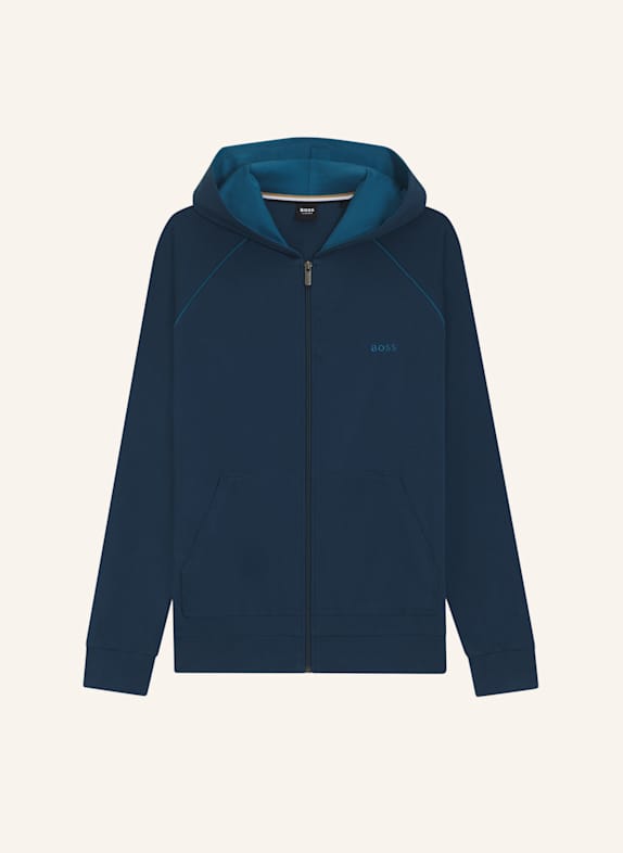 BOSS Loungewear Jacke MIX&MATCH JACKET H Regular Fit BLAU