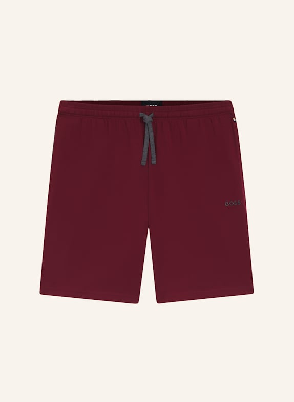 BOSS Loungewear Unterteil MIX&MATCH SHORT CW DUNKELROT