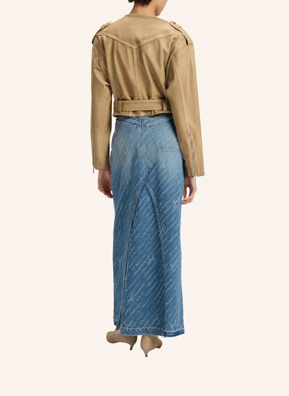 BOSS Lederjacke C_SADORA Regular Fit BRAUN