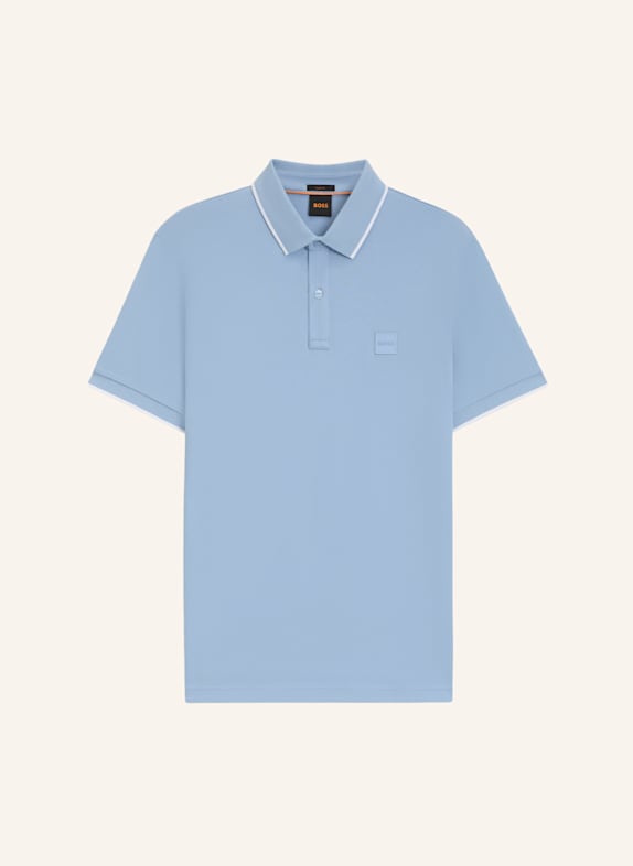 BOSS Piqué-Poloshirt PASSERTIP HELLBLAU