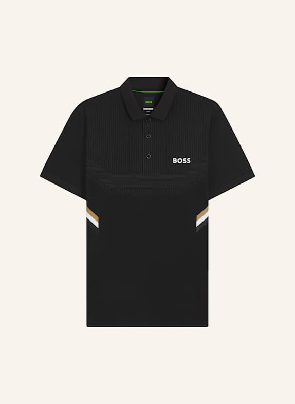 BOSS Poloshirt PAULE TOC Slim Fit SCHWARZ