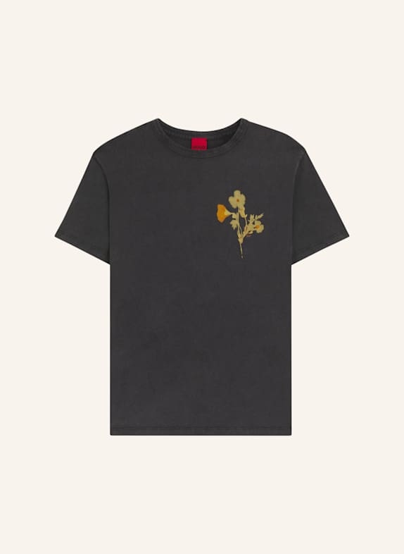 HUGO T-Shirt DAMACIA_5 Regular Fit SCHWARZ