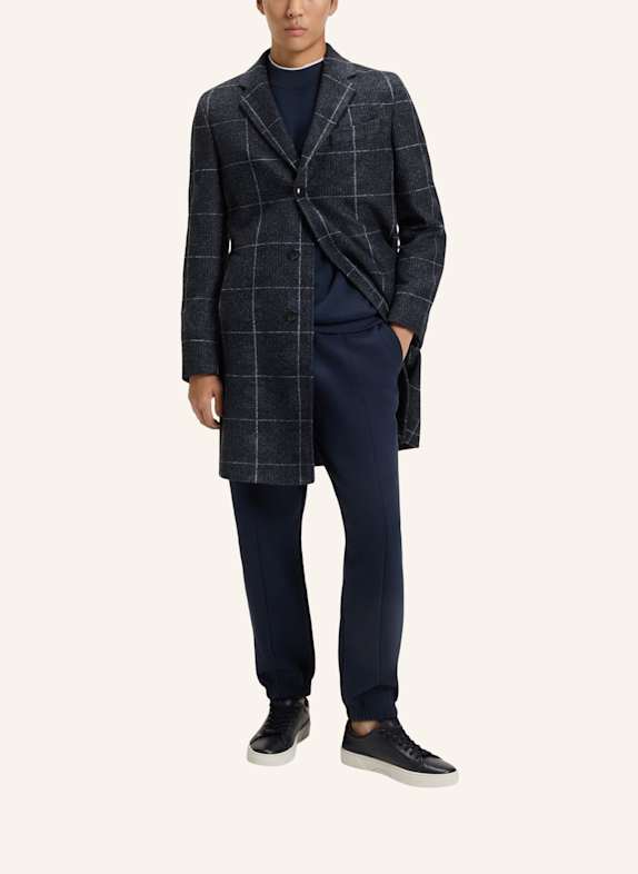 BOSS Klassischer Mantel H-HYDE-J-254 Slim Fit DUNKELBLAU