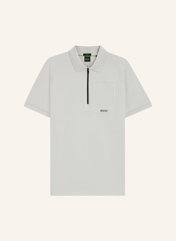 BOSS Poloshirt POLO URBAN TECH Regular Fit HELLGRAU