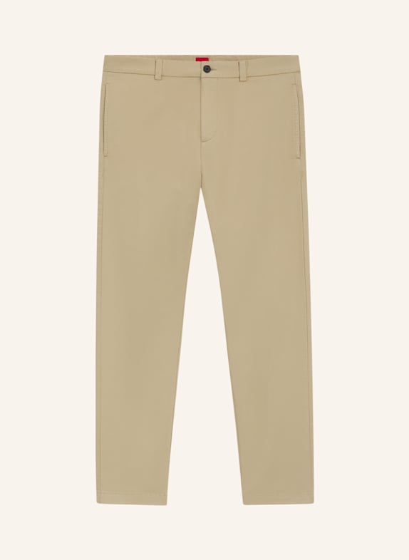 HUGO Casual Hose DAVID251D Slim Fit BEIGE