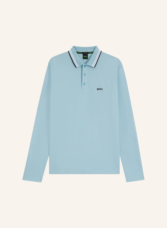 BOSS Piqué-Poloshirt PLISY Regular Fit HELLBLAU