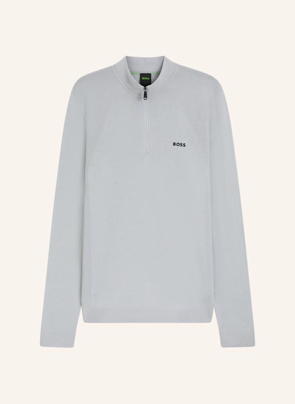 BOSS Pullover K_MOMENTUM-LITE MN Regular Fit HELLGRAU