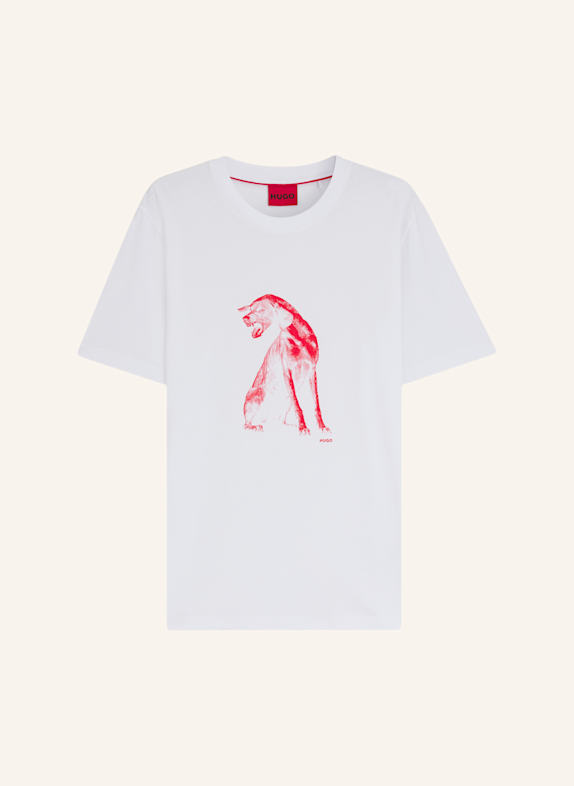 HUGO T-Shirt DIDUG Regular Fit WEISS