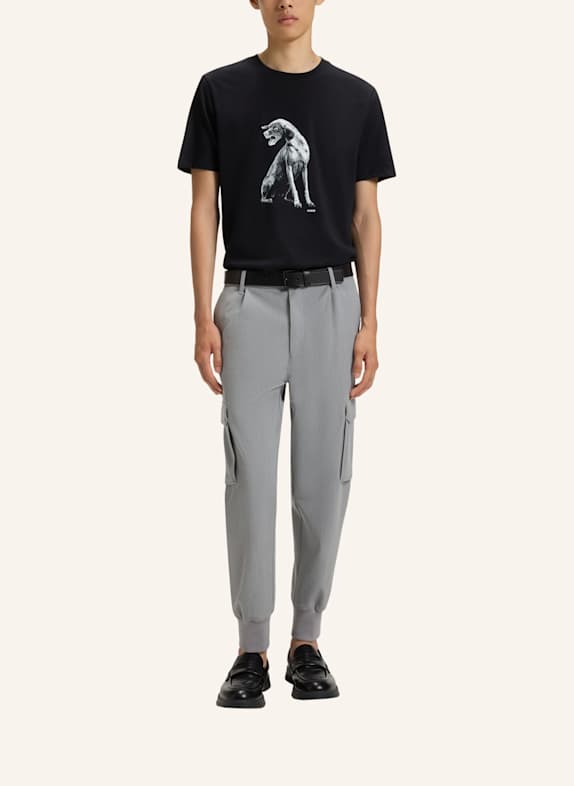 HUGO T-Shirt DIDUG Regular Fit SCHWARZ