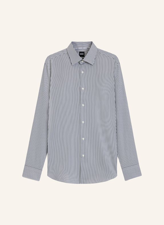 BOSS Business Hemd H-HANK-KENT-C1-214 Slim Fit DUNKELBLAU