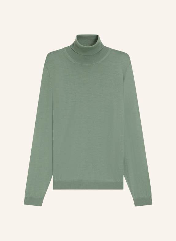 BOSS Rollkragenpullover MUSSO HELLGRÜN