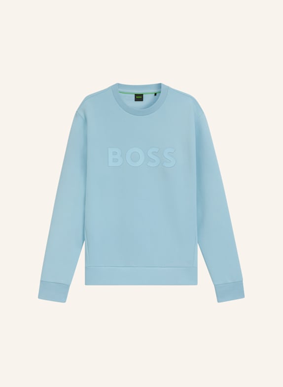 BOSS Sweatshirt SALBO Regular Fit HELLBLAU