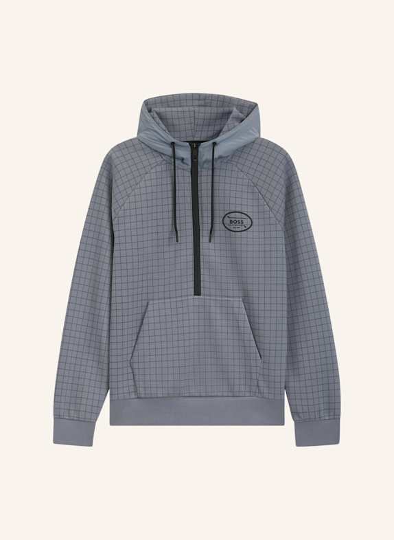 BOSS Sweatshirt QZ HOODIE GL Regular Fit DUNKELGRAU