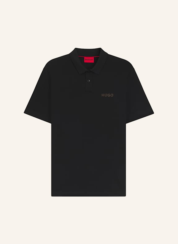 HUGO Poloshirt DIRLMERE Regular Fit SCHWARZ