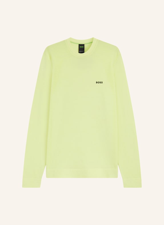 BOSS Pullover K_MOMENTUM-LITE CN Regular Fit HELLGRÜN
