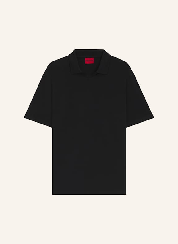 HUGO Poloshirt DIMERSVE Relaxed Fit SCHWARZ