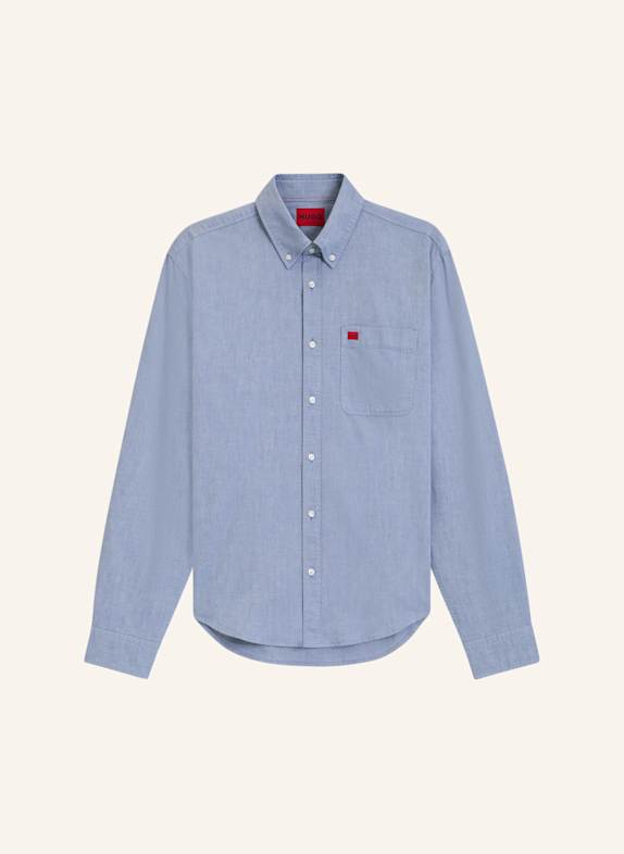 HUGO Business Hemd EVITO Slim Fit BLAU
