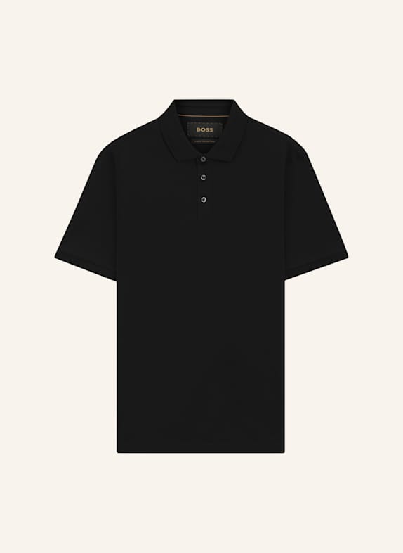 BOSS Poloshirt L-PERRY 14 Regular Fit SCHWARZ
