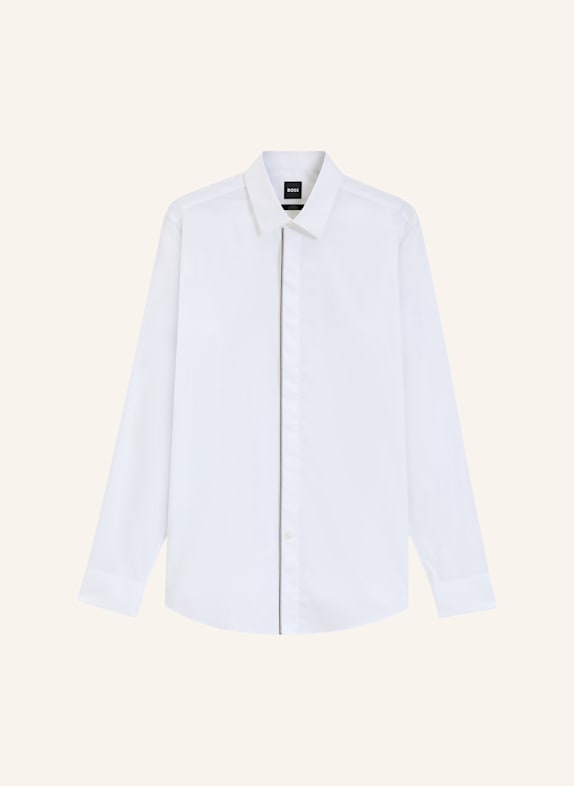 BOSS Business Hemd H-HANK-PARTY7-253 Slim Fit WEISS