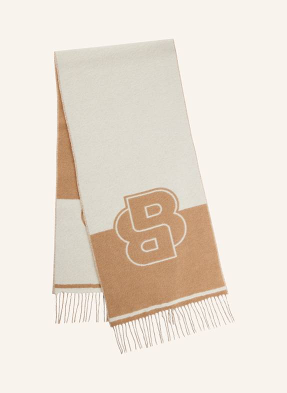 BOSS Gewebter Schal VIANNA_35*180 BEIGE