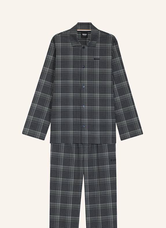 BOSS Pyjama-Set CHRIS PATTERN PYJAMA Regular Fit DUNKELBLAU