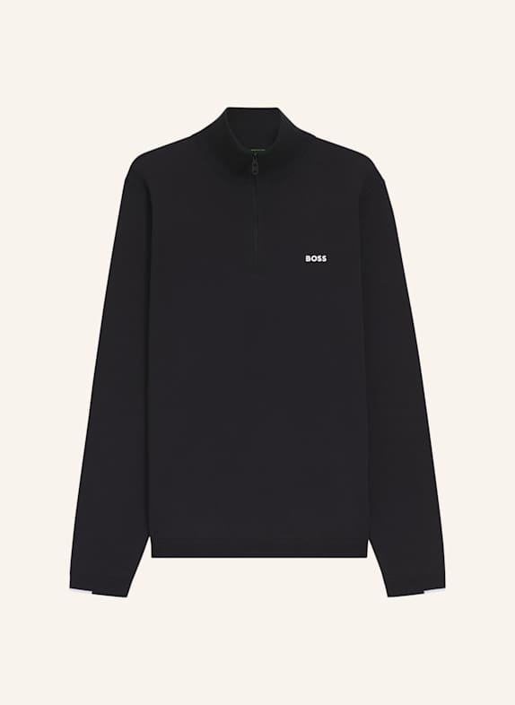 BOSS Pullover K_EVER-X QZ Regular Fit DUNKELBLAU