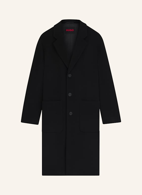 HUGO Casual Mantel MAZORO2542 Regular Fit SCHWARZ