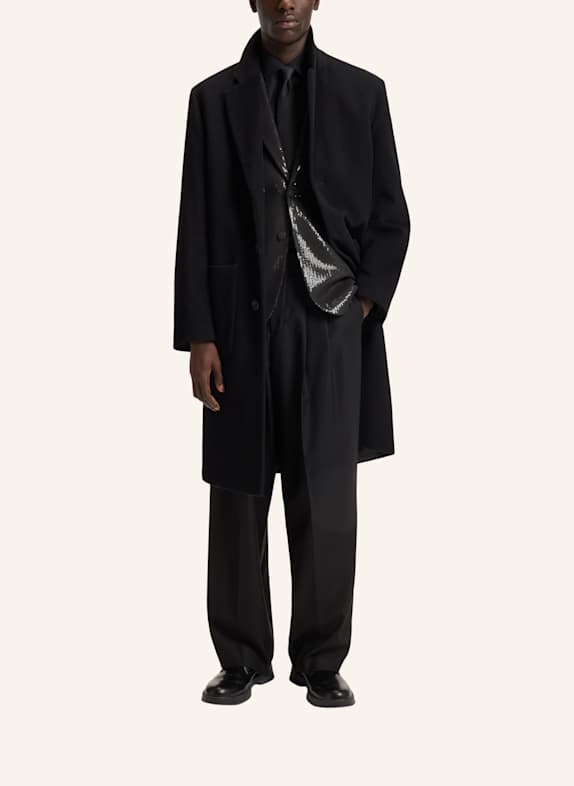 HUGO Casual Mantel MAZORO2542 Regular Fit SCHWARZ