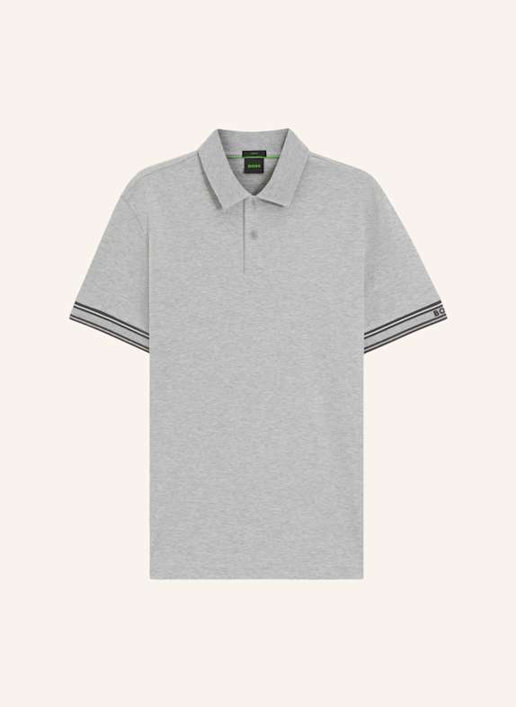 BOSS Poloshirt POLO ZONE Slim Fit SILBER