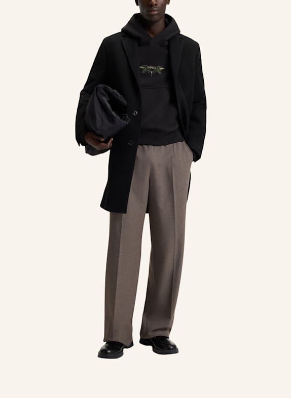 HUGO Casual Mantel MALTE2531_IN Regular Fit SCHWARZ