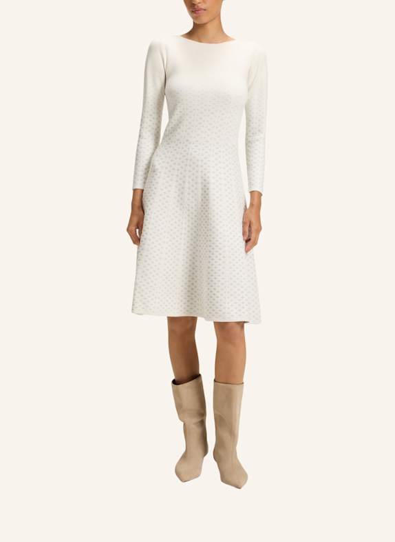 BOSS Gestricktes Kleid C_FAMME_1 Regular Fit WEISS