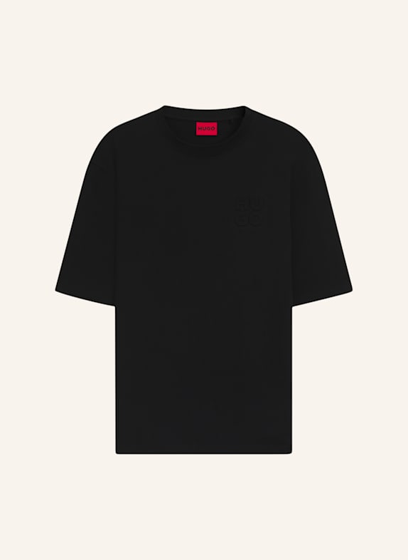 HUGO T-Shirt DLEEK_IN Relaxed Fit SCHWARZ