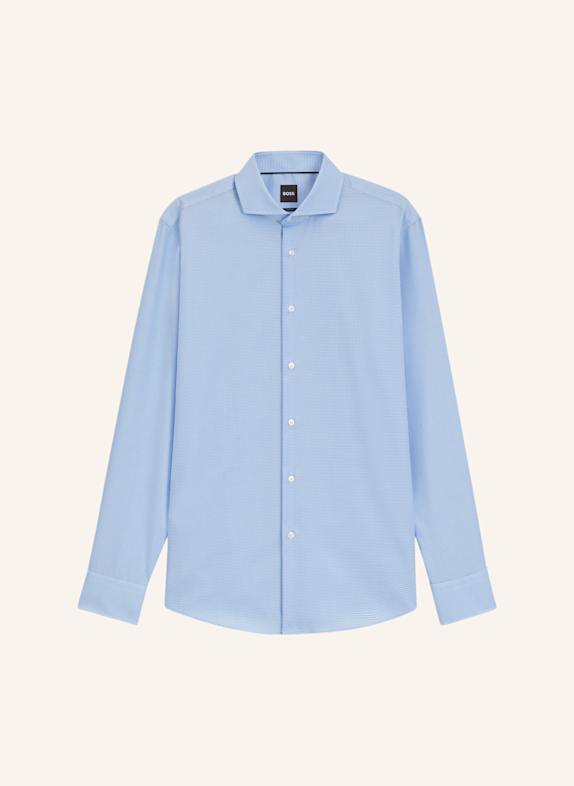 BOSS Business Hemd H-HANK-SPR-B1-C1-253 Slim Fit HELLBLAU