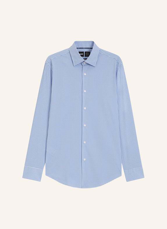 BOSS Business Hemd P-HANK-KENT-C1-222 Slim Fit HELLBLAU