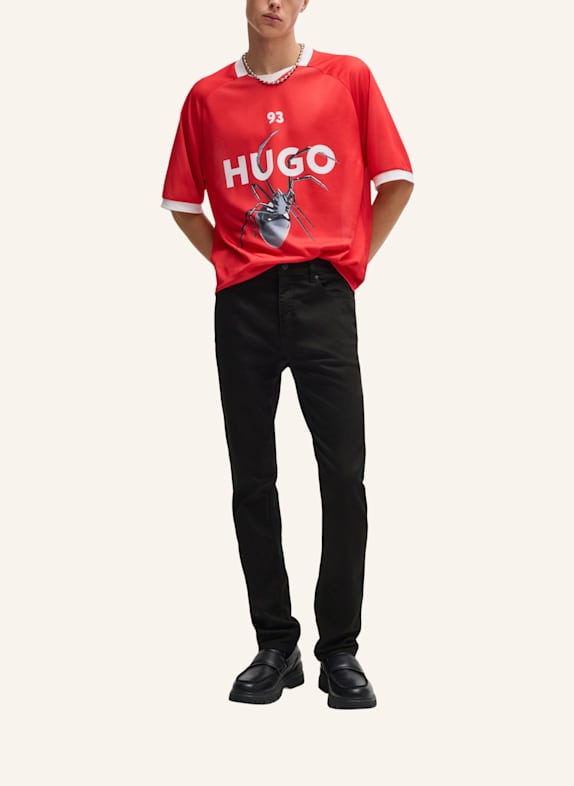 HUGO Jeans HUGO 708 Slim Fit SCHWARZ