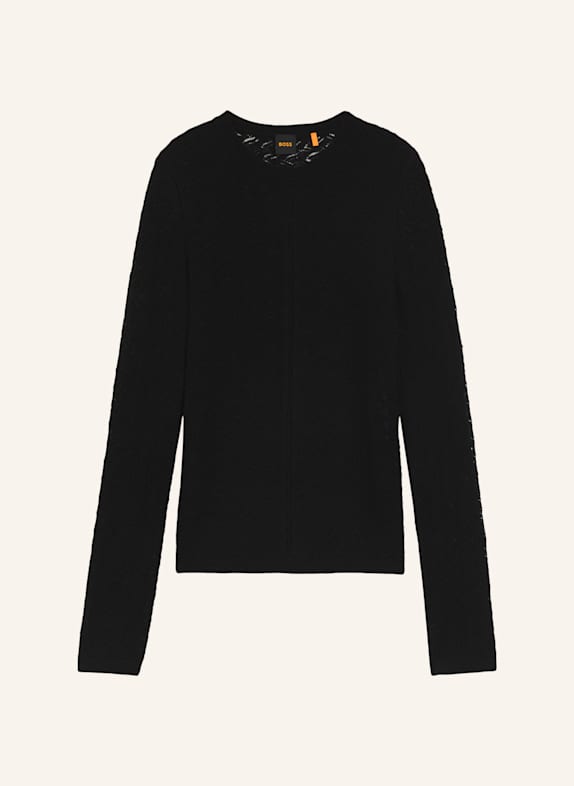 BOSS Pullover C_FASILEA Slim Fit SCHWARZ