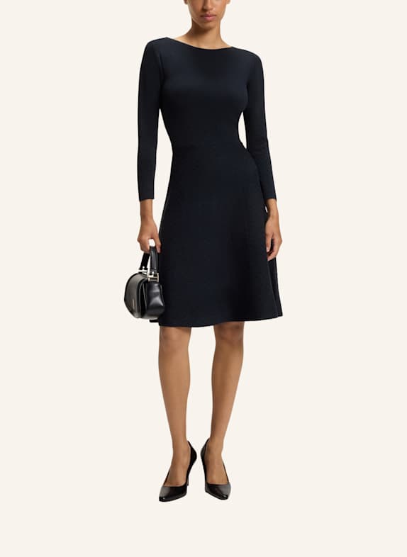 BOSS Gestricktes Kleid C_FAMME_1 Regular Fit DUNKELBLAU