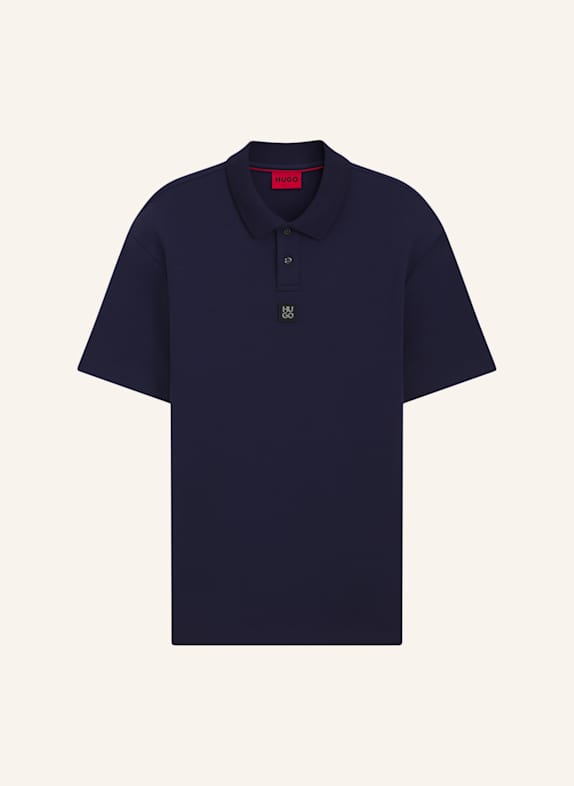HUGO Poloshirt DEABONO_D Regular Fit DUNKELBLAU