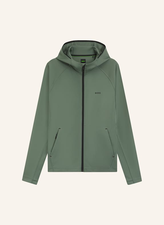 BOSS Trainingsjacke SICON ACTIVE HELLGRÜN