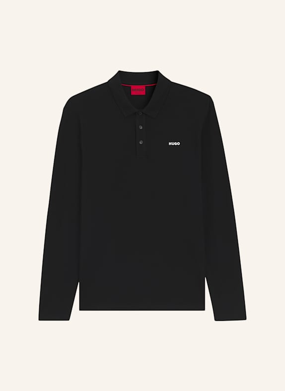 HUGO Poloshirt DONOSLONG Regular Fit SCHWARZ
