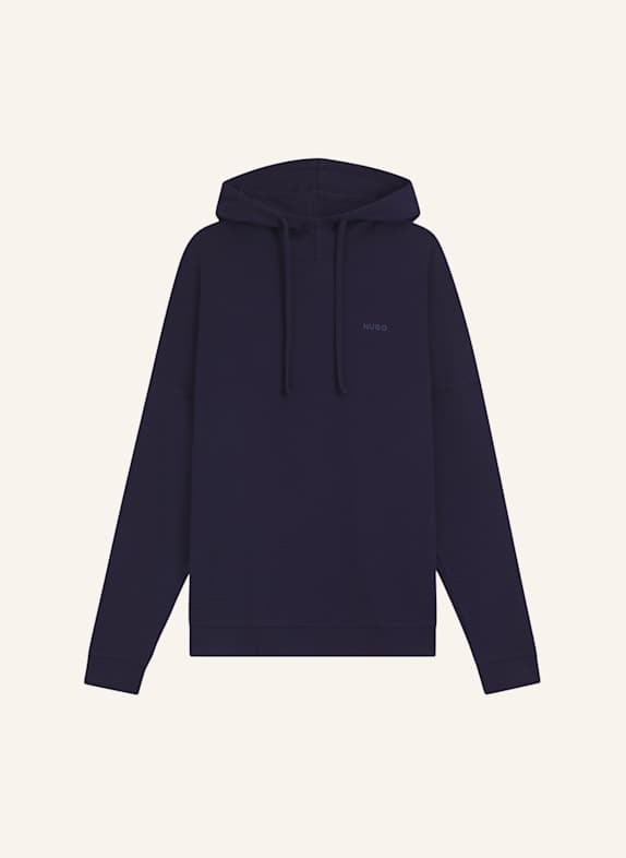 HUGO Loungewear Oberteil AUSTIN HOODIE Relaxed Fit DUNKELBLAU