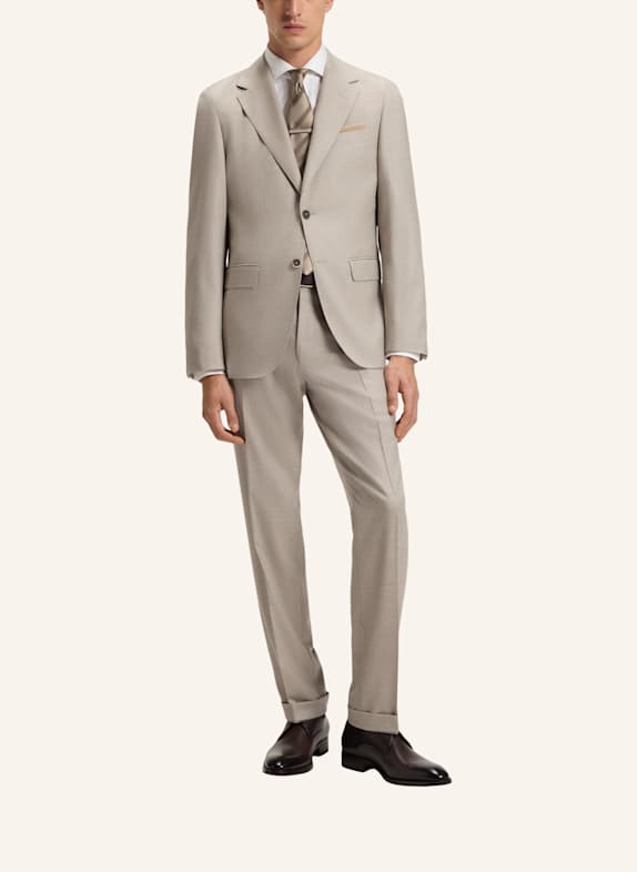 BOSS Business Anzug L-JEFF-2PCS-254 Regular Fit BEIGE
