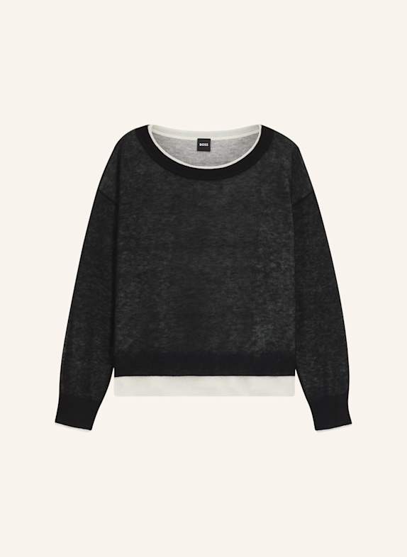 BOSS Pullover FEMOK WEISS