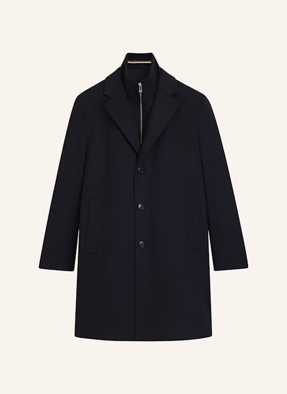 BOSS Klassischer Mantel H-JARED-3IN1-254 Regular Fit DUNKELBLAU