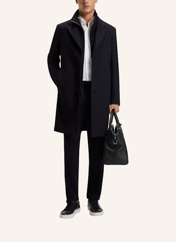 BOSS Klassischer Mantel H-JARED-3IN1-254 Regular Fit DUNKELBLAU