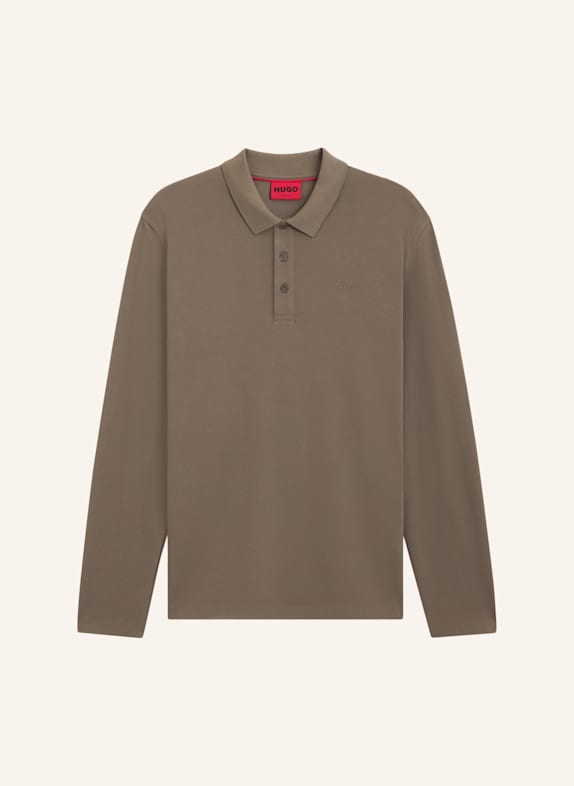 HUGO Poloshirt DONOSLONG Regular Fit BRAUN